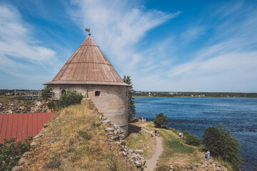 tower in the fortress of Oreshek in Russia