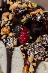 Bird's milk cake with berries