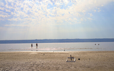  View of Kuyalnik estuary (resort) near Odessa, Ukraine