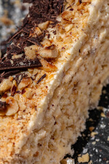 Napoleon pie with meringue