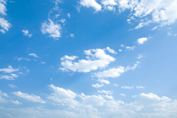 Naklejka na ściany i meble blue sky with white clouds background