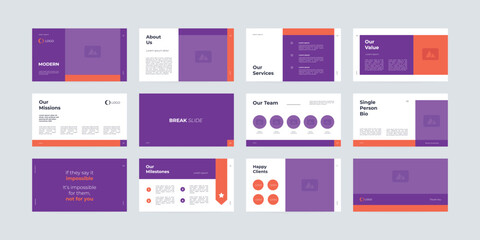 simple modern presentation slide design template