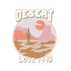 Arizona Rock Dream Desert in monument valley, Arizona desert state t shirt graphic design. Vintage artwork for apparel, sticker, batch, background, poster and others.