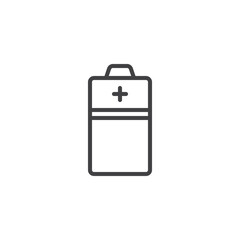 Battery charge line icon