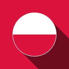 Country Poland. Poland flag. Vector illustration.