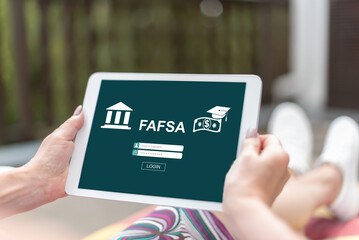 Fafsa concept on a tablet