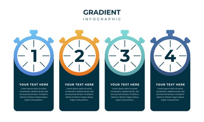 Time management infographics. Timeline infographic design.