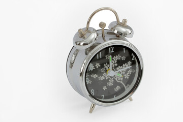 alarm clock isolated on a white background