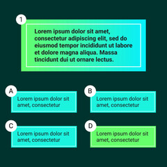 Obraz premium Quiz test template ui design vector illustration
