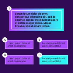 Obraz premium Quiz test template ui design vector illustration