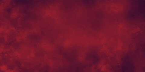 Abstract background with red dramatic evening сumulus clouds in the sky. Modern design with Bright light pink ink watercolor on black background.. paper  texture design in illustration .Geometric  