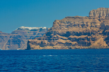 Fototapeta na wymiar Vulkanlandschatf, Insel Santorini, Greechenland