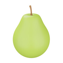 Guava 3d rendering isometric icon.