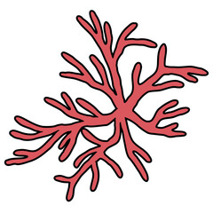 Obraz premium abstract red flower