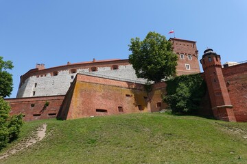 Fototapeta na wymiar Cracow, Poland - Wawel Castle on Wawel Hill in the town center