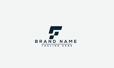 Logo design letter F . Elegant modern. Vector template.