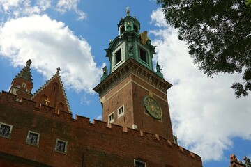 Cracow, Poland - Wawel Castle on Wawel Hill in the town center
