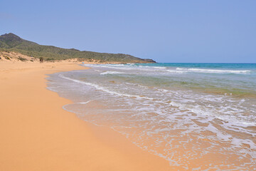 Calblanque beach. In the natural park of Calblanque, Murcia, Spain