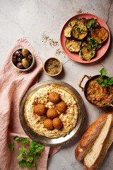 Falafel and hummus bowl