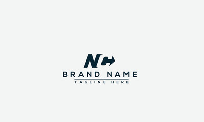 Logo design letter NC . Elegant modern. Vector template. - obrazy, fototapety, plakaty