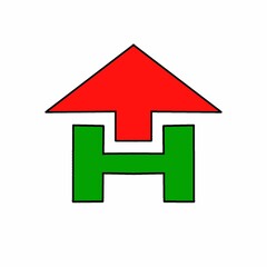 House icon with letters T and H