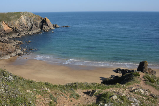 Plage des Soux, &icirc;le d'Yeu, Vend&eacute;e, France