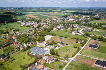 Fototapeta na wymiar Miedzyrzecze Gorne village in Silesia region of Poland