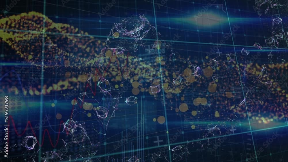 Poster animation of data processing over grid