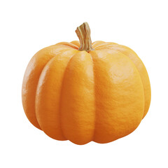 Orange pumpkin on transparent background. Pumpkin Halloween. Autumn mood. Farm natural vegetables....