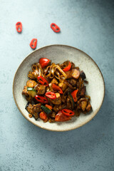 Stir fry noodles with vegetables	