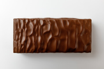 protein bar on white background