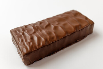 protein bar on white background