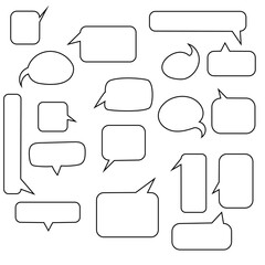 Obraz premium Speech bubbles set