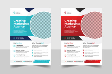 Corporate Business Flyer Template.	