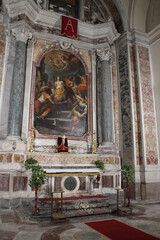 baroque church (San Nicolo all'Arena) in catania in sicily (italy) 