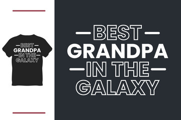 Best grandpa in the galaxy t-shirt design