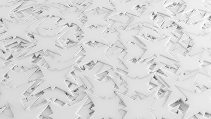 White 3D Background Abstract 4 Point Star pattern texture 