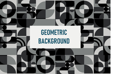 Obraz premium Flat geometric background