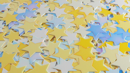 3D Background Abstract 5 Point Star pattern texture 