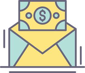 Mail Coin Icon