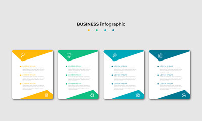Steps Timeline Infographics Design Template	