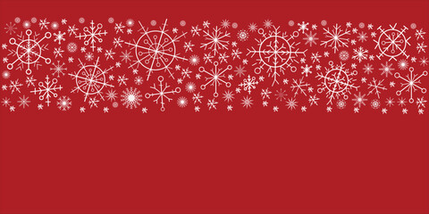 Christmas Snowflake banner. Wallpaper background decor 