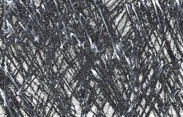 Grunge Black And White Urban. Dark Messy Dust Overlay Distress Background. Easy To Create Abstract Dotted, Scratched, Vintage Effect With Noise And Grain