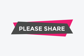 Please share button. Please share speech bubble
