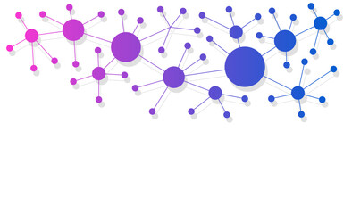 User network structure connect dots and lines background template. User blockchain linked global digital database graphic vector.