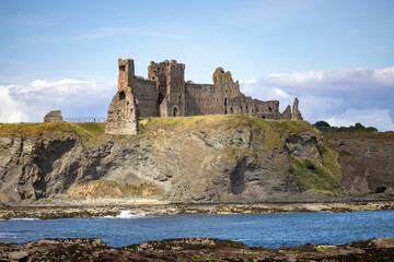Ruins of Auldhame Castle in Scotland - 519786170