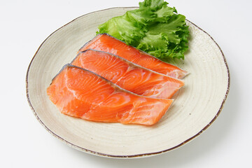 サーモン切り身　生魚