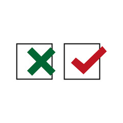 check mark, tick, yes, no, vote icon