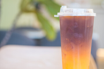 Orange juice mix espresso with ice, is the new iced coffee with orange juice.