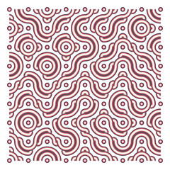 Color truchet tiling connections illustration